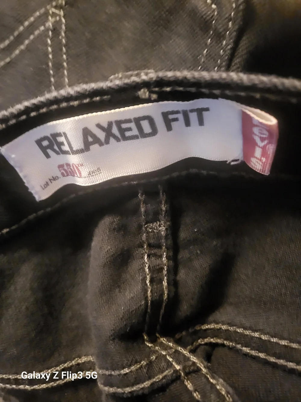 Levi's Men's Relaxed Straight Black Denim Jeans Pre-owned 36/34
